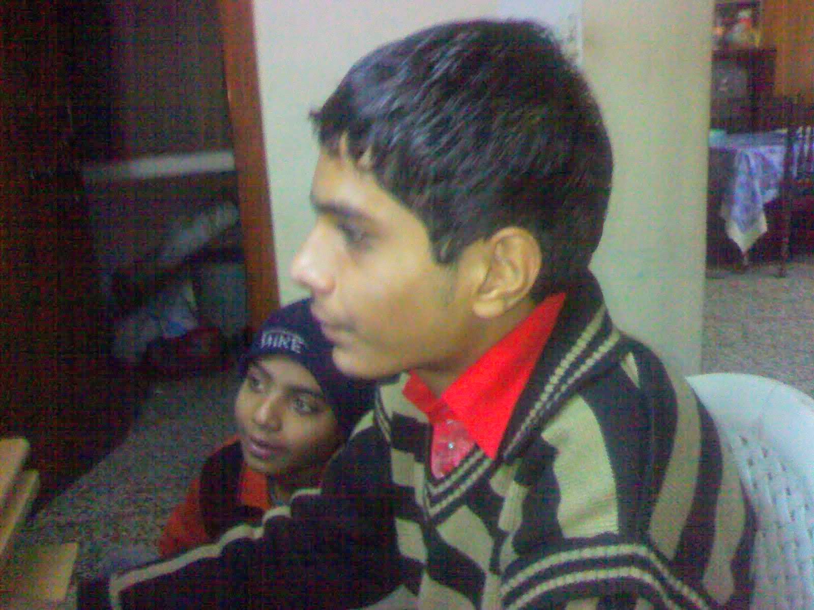 Me and Guddu at our desk in Gurgaon, August 2010