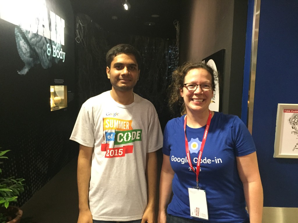 With Stephanie at FOSSASIA, Singapore, March 2016